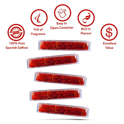 Saffron Threads 5 Gram Package by Sun Brand - Grade A+, Spanish Origin, from HEA&Co