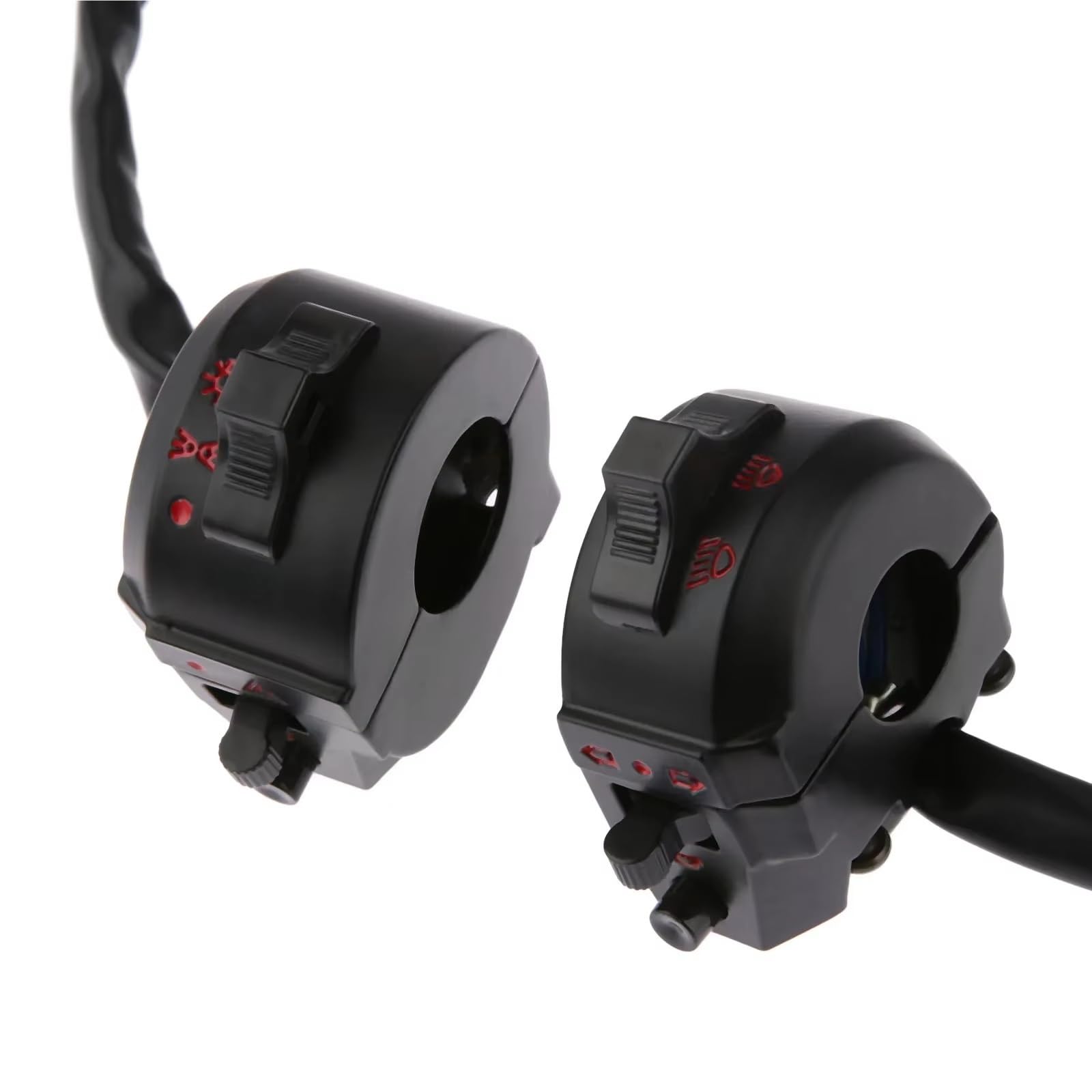 7/8 "22mm Moto ATV Manubrio Lato Sinistro Destro Interruttore Di Controllo Per Universale High/Low Fascio Luce Indicatore Direzione Corno Blocco Comandi Moto(Left right)