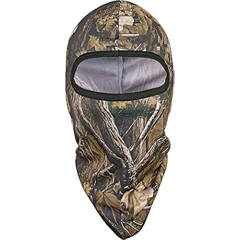 TAGVO Hunting Balaclava Face Mask, Windproof Camouflage Balaclava Tactical Hood Headwear, Helmets Liner for Adults Women and Men Elastic Universal Size Cover