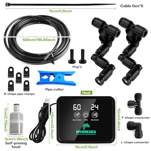 Image of Reptile Smart Mister, Reptile Humidifiers Misting System Automatic with Timer, Terrariums Humidifier with 360Adjustable Misting Nozzles, Spray Kit for Rainforest Plants Amphibian