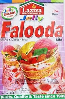 Laziza Ready Strawberry Faluda Mix 8.28oz. 1-Pack (Halal)