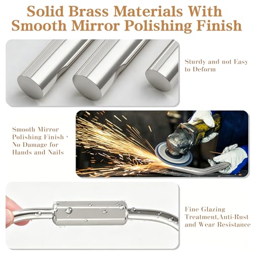 Image of Muitcdo Brass Key Rings Bulk, Key Chain Organizer Holder for Men Women with Secure Screw Locking
