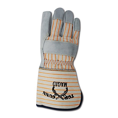 Magid Top Gunn TG824ELOGO Premium Cow Split Palm w/Cuff