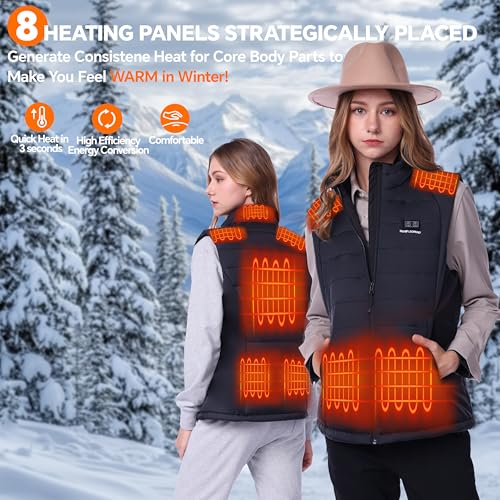 Snow Leopard U16 Women’S Heated Vest With Battery Pack Included 7.4V / 160000Mah thumb #4