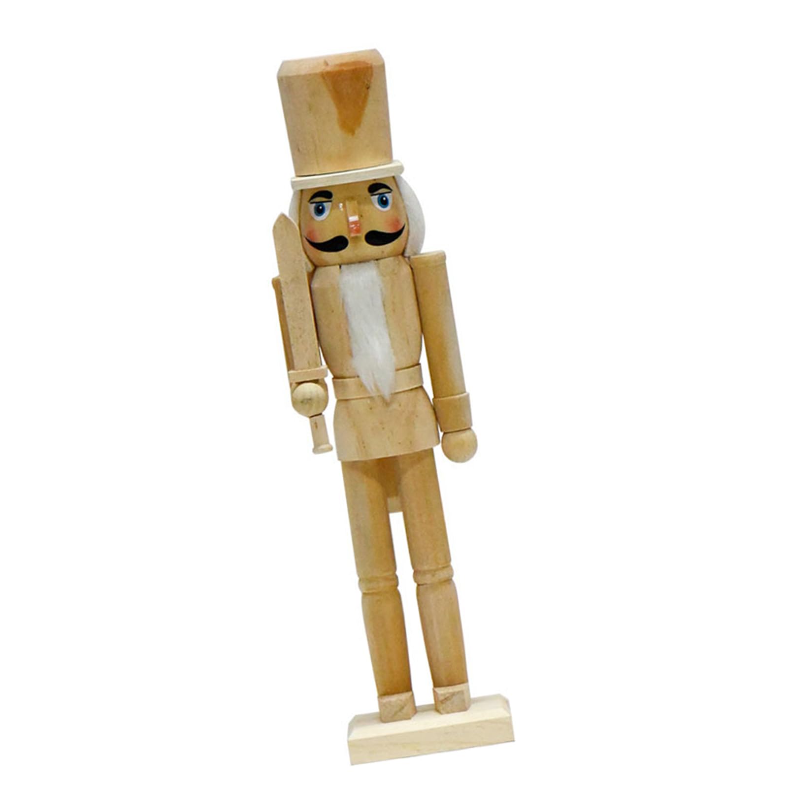 Msioytog Christmas Nutcrackers Ornament, Wood Christmas Nutcrackers Soldier Figures Standing Decorations for Soldiers