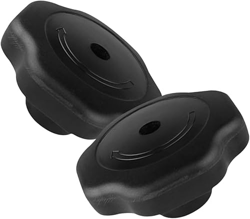 Perillas para estufa, 2 unidades, pomo de olla a presión, cubierta tipo glándula giratoria, botón elástico, plástico, color negro para rotar,