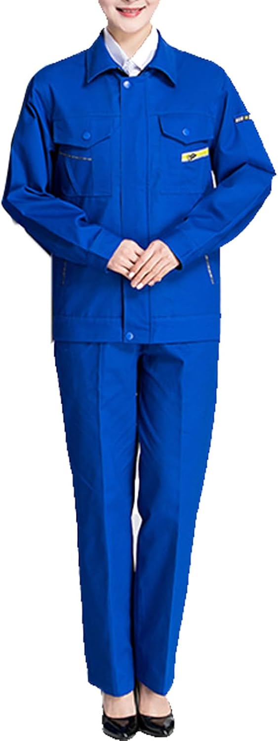 Unisex Coverall Zip Front Overall Work Overalls, Jacket & Pants Suit Car Repair Workshop Uniform