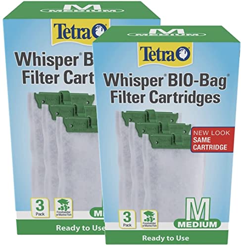 Tetra 26218 Medium 5-15 Carbon Filter Cartridges (2 Boxes of 3-Filters)