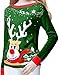 v28 Ugly Christmas Sweater for Women Vintage Funny Merry Tunic Knit Sweaters
