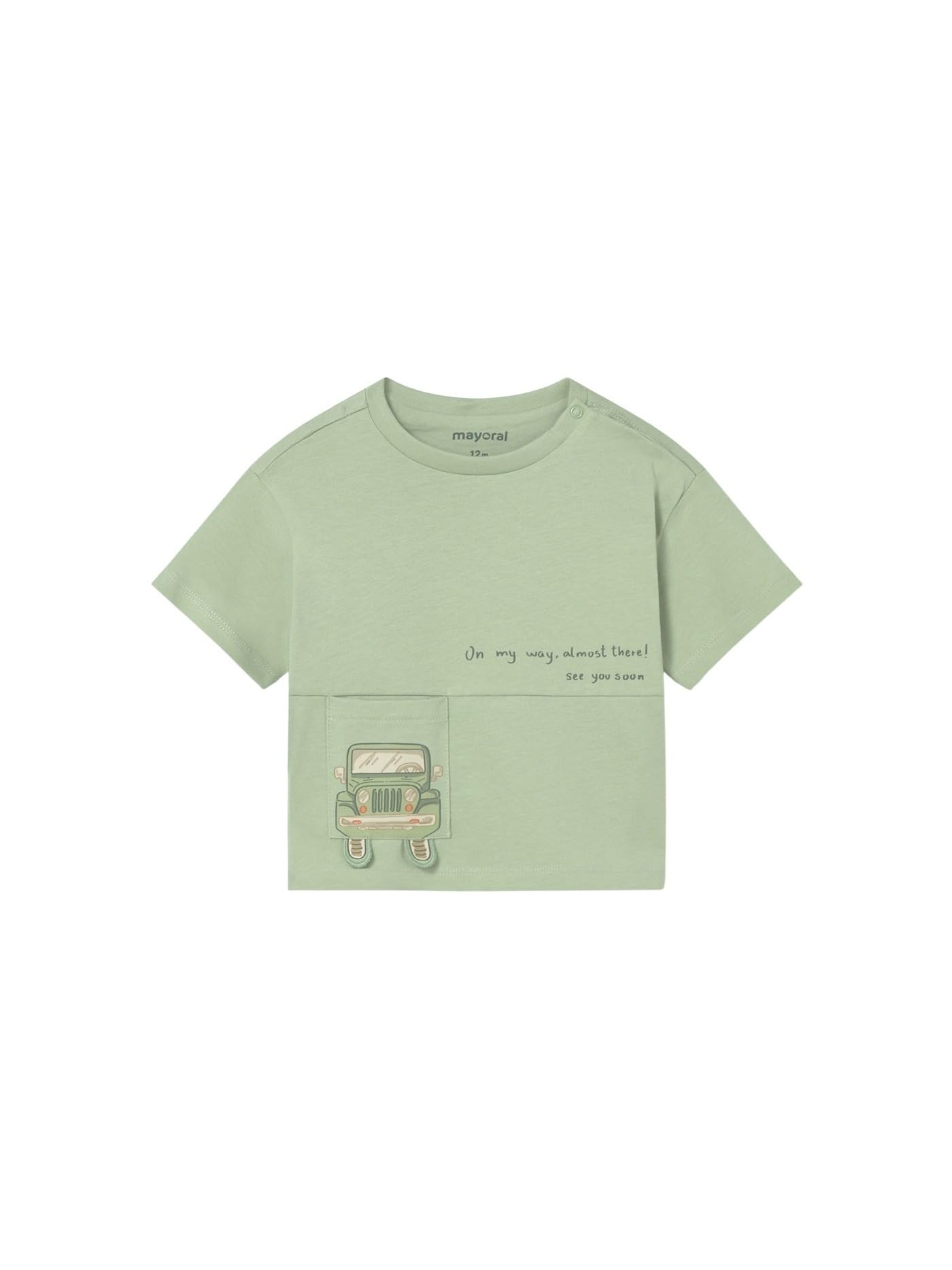 Mayoral Camiseta m/c Bolsillo para bebé niño Matcha