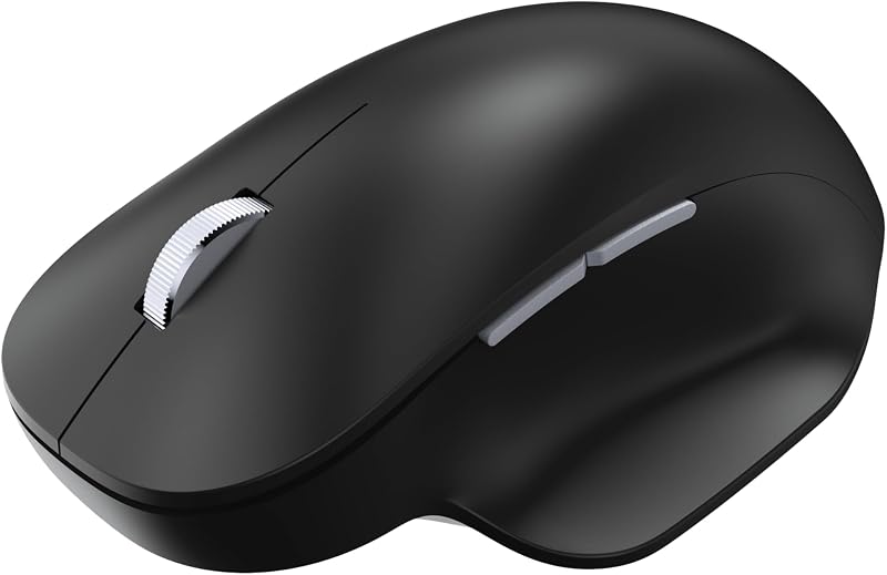 Incase Bluetooth Ergonomic Mouse Designed by Microsoft, Black | Mac & Universal Compatible, Precision Tracking, Thumb Rest, Connects 3 Devices, 15-Month Battery, Programmable Buttons