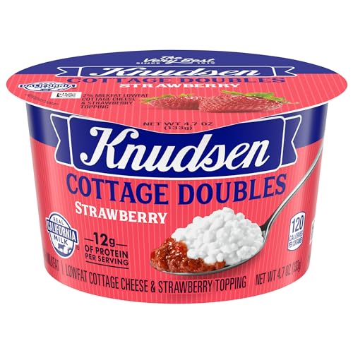 Knudsen Cottage Doubles Low Fat Cottage Cheese & Strawberry Topping