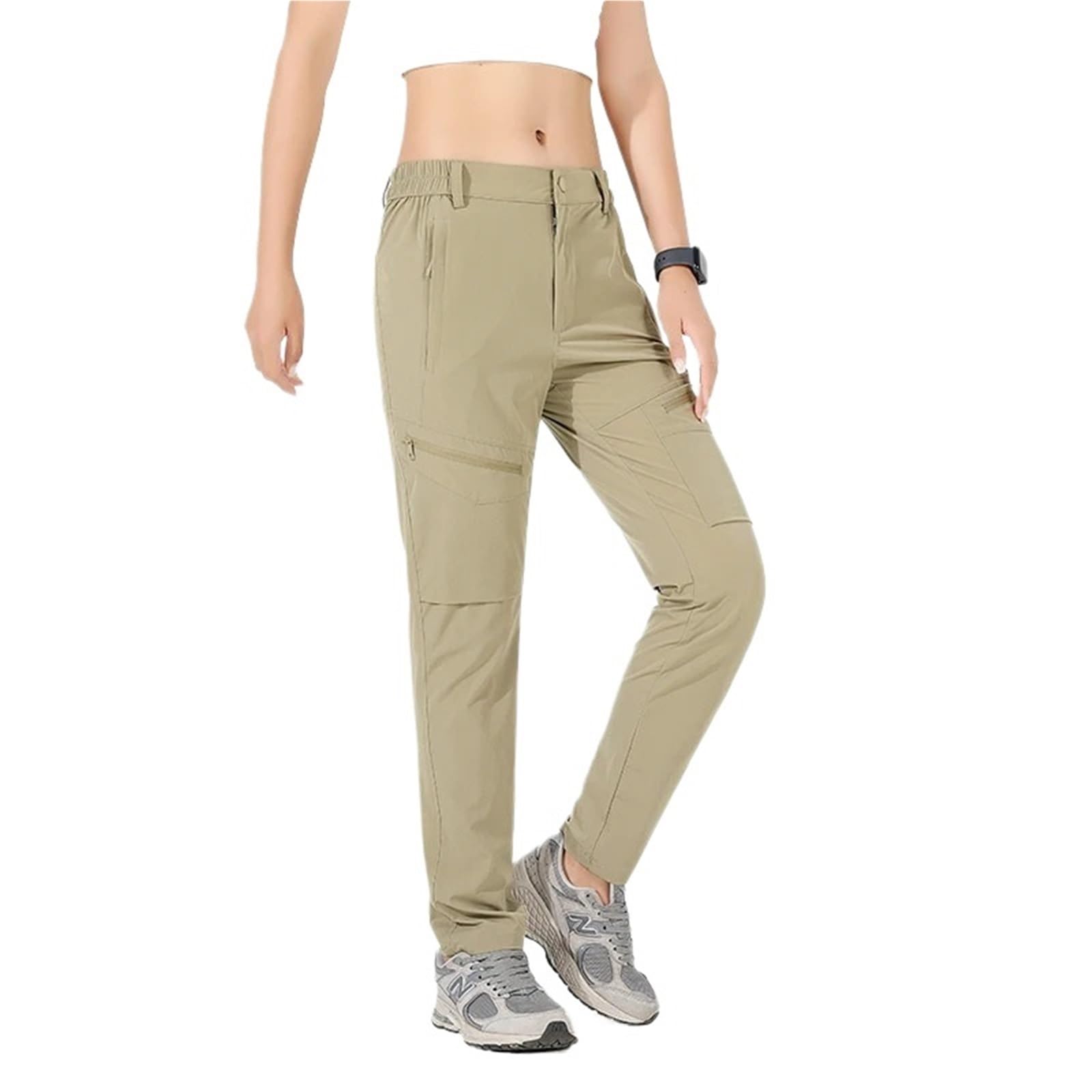 Pantalones Trekking Mujer Pantalones de Senderismo for Mujer, elásticos en 4 direcciones, Impermeables, Verano, Cargo, Trekking, Escalada, Camping, Deportes al Aire Libre, Pantalones montaña