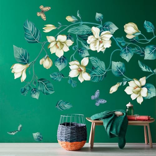 Vinilos Decorativos Florales 3D Sticker Pared 4 Hojas miniatura 1