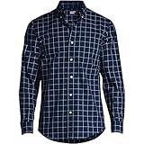 lands end leinenhose herren Kein Bügeln: knitterfreier Stoff nimmt das Bügeln an anstrengenden Morgen ab. Die schwer zu knitternden Baumwoll-Twill-Fasern machen es einfach, das beste Hemd mit Kragen für ein Meeting oder einen Abend bei einer Show zu wählen.