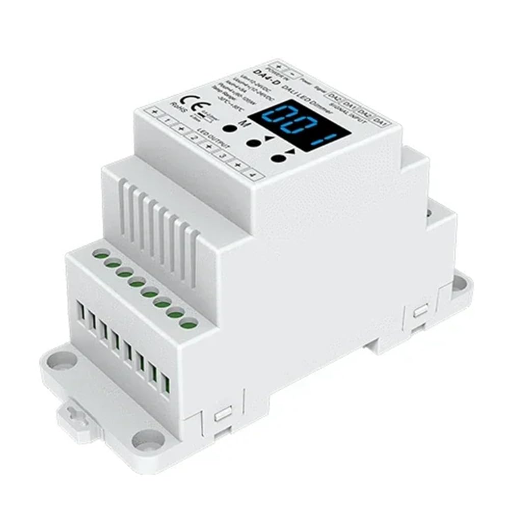 Regulador de intensidad de 12-24 V CC CV DA4-D de 4 canales para tira LED PWM