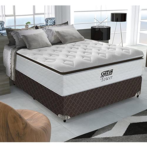 Colchao Casal Molas Ensacadas Tower Gazin 138x34x188