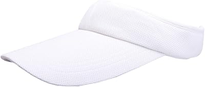 Summer Outdoor Sports Beathable Long Brim Empty Top Baseball Sun Cap Hat Visor White