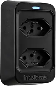 DPS Filtro de Linha Com 2 Tomadas Dispositivo Protetor Surto Elétrico Eps302 Bilvolt 110/220 3 Pinos 10 A I Dispositivo de Proteção contra Raio Surto Elétrico Curto Circuito I Benjamim Adaptador