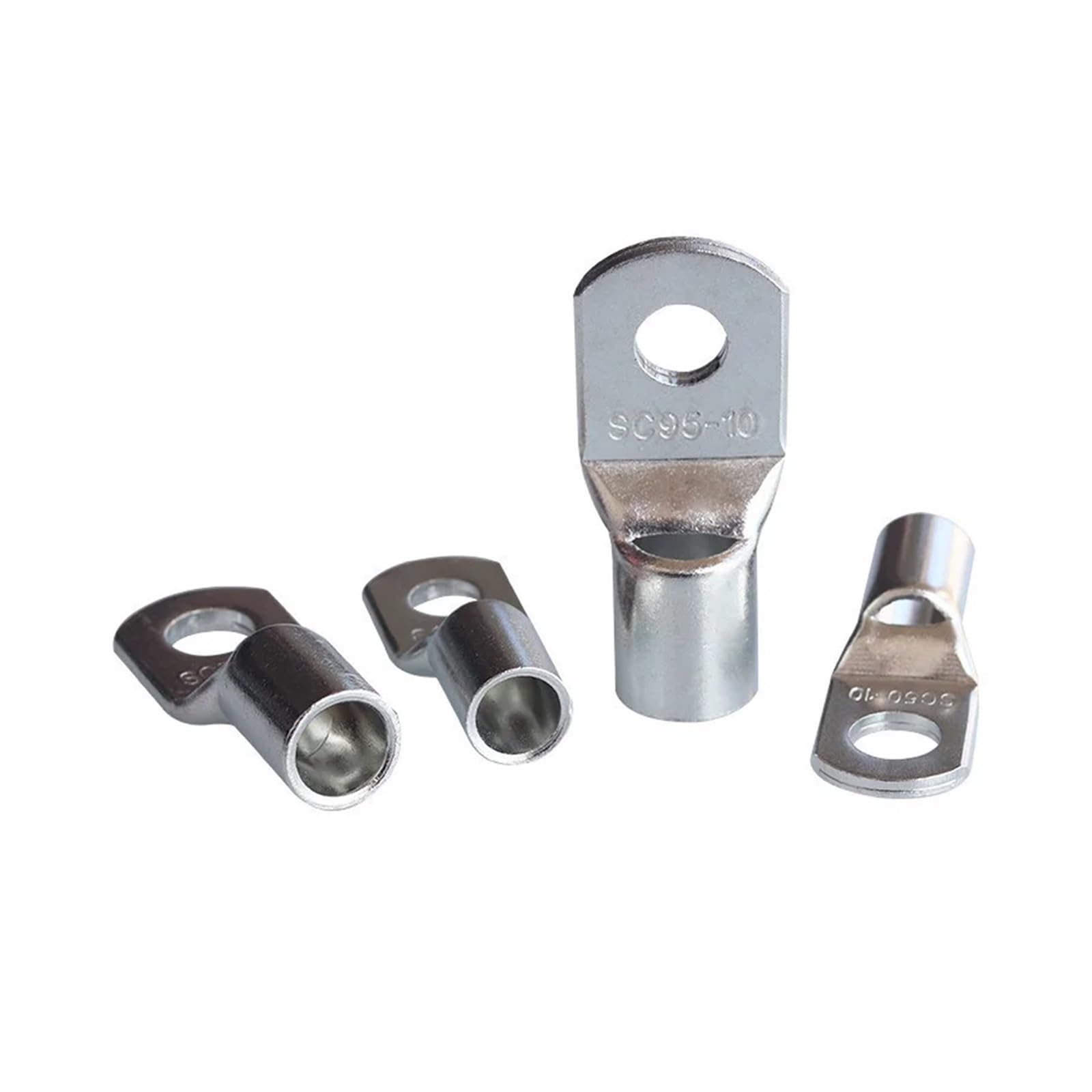 Terminali Di Filo Di Rame, 14-12 AWG OT2.5-6, Foro Di Bullone, Estremità Del Cavo Della Batteria, Occhielli Crimpatura Tubolare Anello, Terminali Connettori Argentati, 200 Pezzi - Foto 13