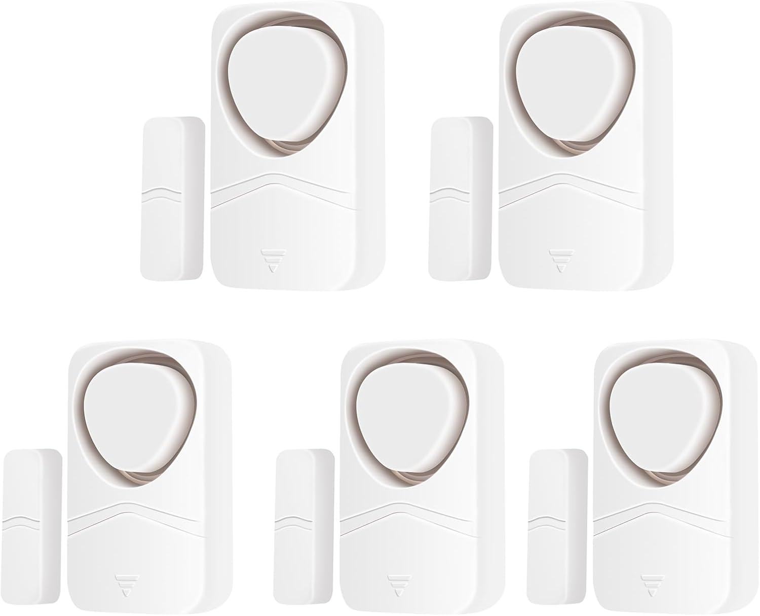 GreenCycle Door Alarms When Opened, Door Alarm, Window Alarm Sensors, Door Chime, Door Sensor, 4 Modes to Choose, 110dB High Volumem, for Home Garage Apartment Office，5PK