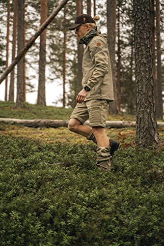 Pinewood Finnveden Hybrid Zip Off Stretch Hose für Herren. Für Outdooraktivitäten wie Wandern, Trekking, Jagd, Hundesport (C48, 400 Black)