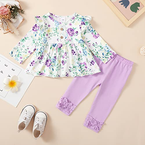 Image of Baby Girl Clothes Infant Toddler Clothes Fall Winter Outfit Clothing Set