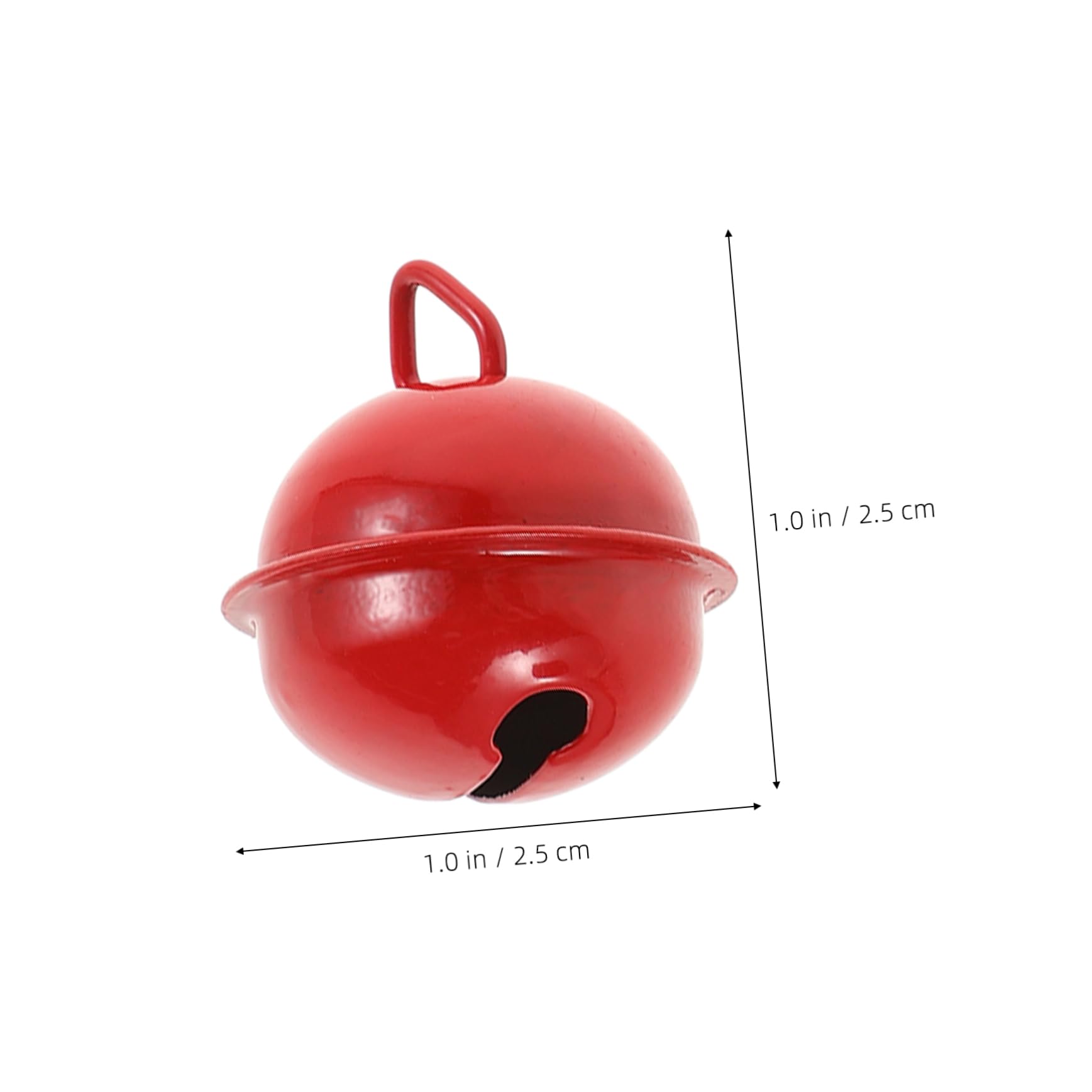 ULDIGI 100Pcs Christmas Bells for Crafts Vibrant Decoration Bells Red for Tree Ornaments Holiday Projects and Present Packaging