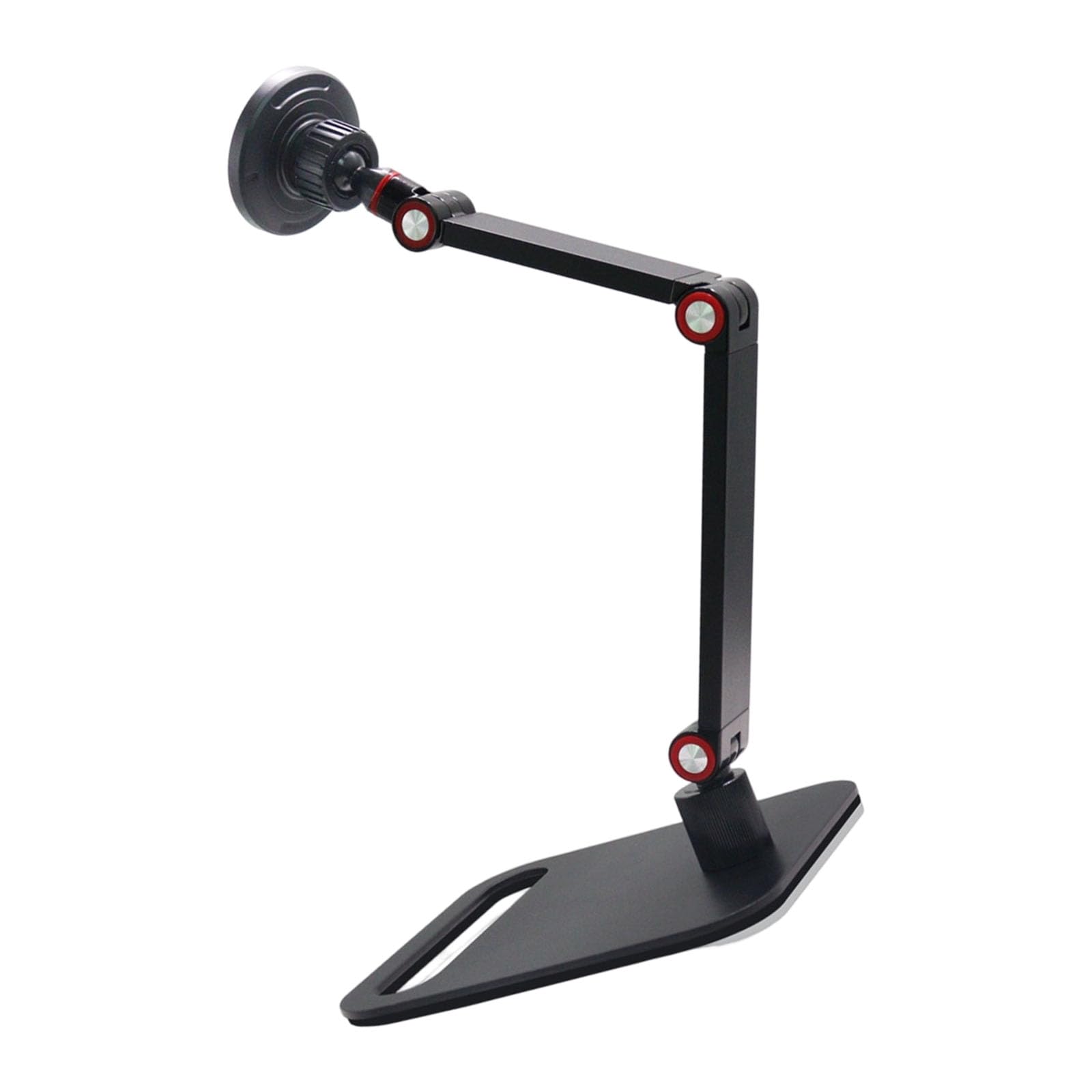 Supporto per telefono in ABS con supporto magnetico e braccio regolabile, supporto per telefono da tavolo per ufficio e viaggio Supporto da lavoro Braccio supporto regolabile Supporto da tavolo