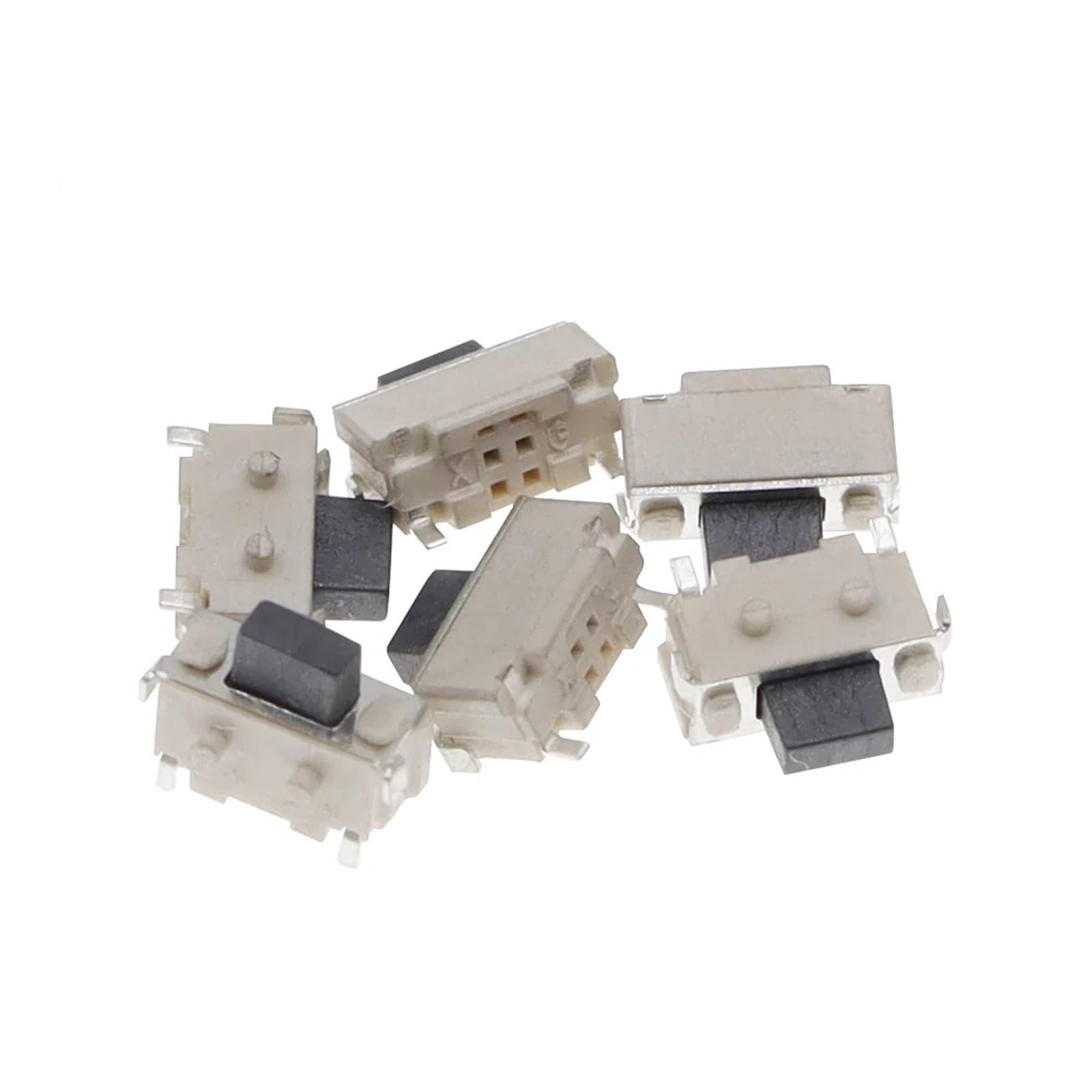 BKGWCSOR 100PCS 2x4x3.5mm 2 * 4 * 3.5mm Touch Switch SMD Power Switch Tactile Tact Push Button Switch Switches