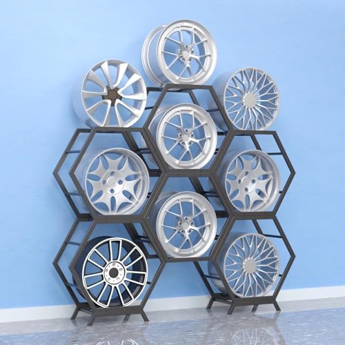 Corvette Rim Display Rack Amazon.com: Blazea Hexagon Stackable Tyre Rim Display Rack, Heavy Duty ...