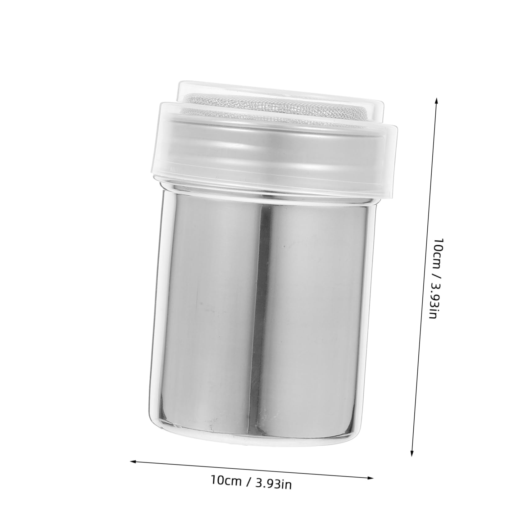 Mikinona 3Pcs Stainless Steel Sugar Shaker with Lid Versatile Flour Duster Powdered Sugar Dispenser for Baking Cocoa Cinnamon and Spice Dishwasher Safe Kitchen Tool