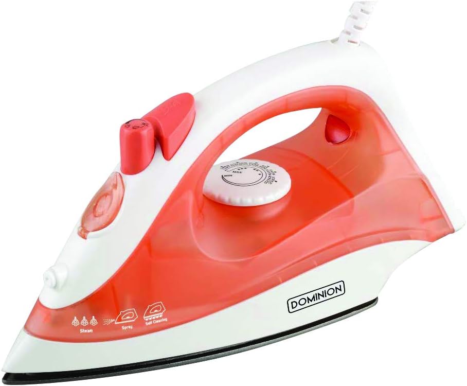 Dominion Variable Control Compact STEAM Iron, Coral Dominion Variable Control Compact STEAM Iron, Coral