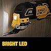 DEWALT 20V MAX XR Oscillating Tool Kit with Blades, 3 Speed Cordless Brushless Multitool, Up to 20,000 OPM, LED Light, Battery and Charger Included (DCS356C1) #5