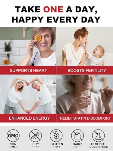 DRFOSTER Coq10 400mg Softgels Ubiquinol - Co Q 10 Supplement Coenzyme q10 Cq10 400mg Plus Vitamin E, PQQ, Black Pepper for Heart Health, 120 Counts - Image 6