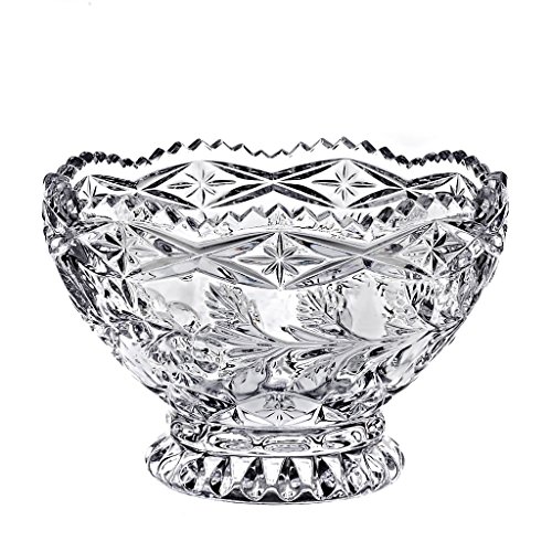 CRISTALICA Kristallschale - Obstschale Glas - 16 cm Durchmesser -...