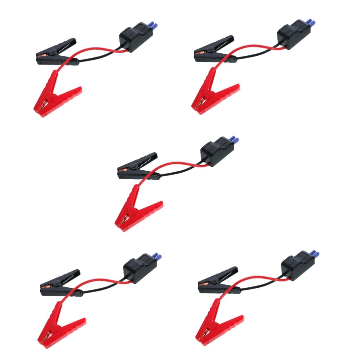 5piezas Cables De Arranque De Batería Pinzas Inteligentes Para Vehículos Reemplazo De Abrazaderas De Batería Cables De Emergencia De Alta Capacidad Compatibles Cargadores
