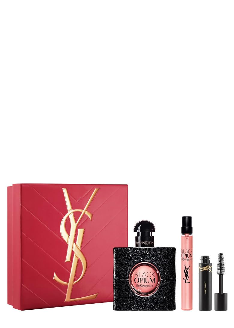 Yves Saint Laurent Black Opium Eau de Parfum 50ml Gift Set Spring 2026 (Contains 50ml EDP, 10ml Travel Spray, Mascara)