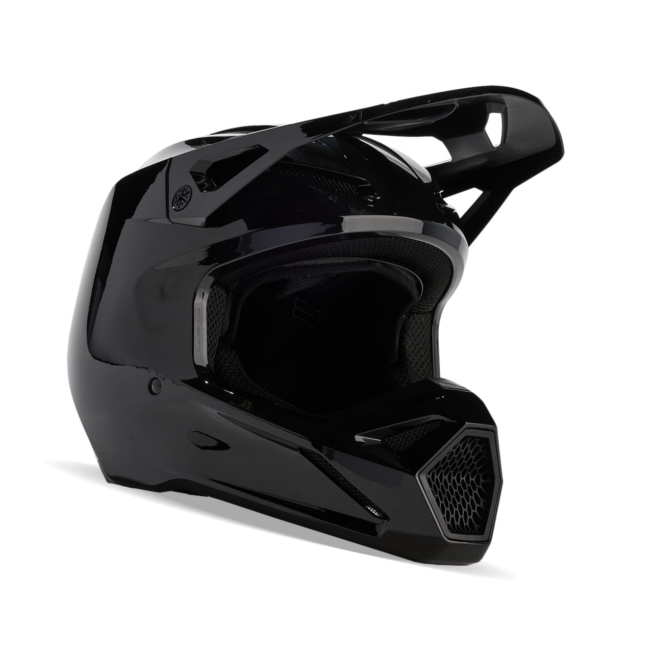 Fox Racing - V1 Solid Casques - Adulte Unisexe - Casque de Motocross, Casque de Protection, Casque Dirt Bike, Casque Tout-Terrain, Noir, S