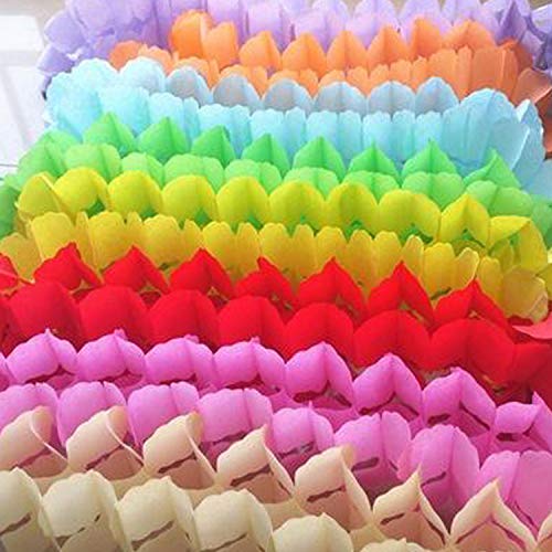 12 Pack Colorful Four Leaf Clover Paper Flowers Garland Decorations Reusable Party Streamers Hanging Garland Tissue Flower Hanging Oranment For Birthday Wedding Baby Shower Party Home Decor #TOP6