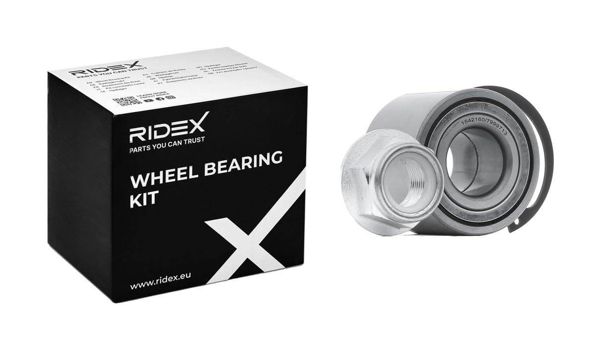 RIDEX 654W0031 Radlagersatz pro Rad Hinten Außen: 55mm Innen: 25mm Kompatibel mit RENAULT Clio 3 Schrägheck BR0/1, CR0/1 4321000Q0L 6001550814 4321000QAD