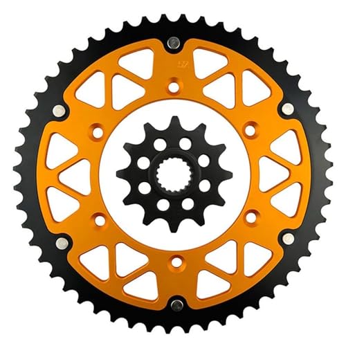 Couronne 45 a 52 dents avec pignon 12T pour rouler en Suzuki RMZ250 sur terrain cross