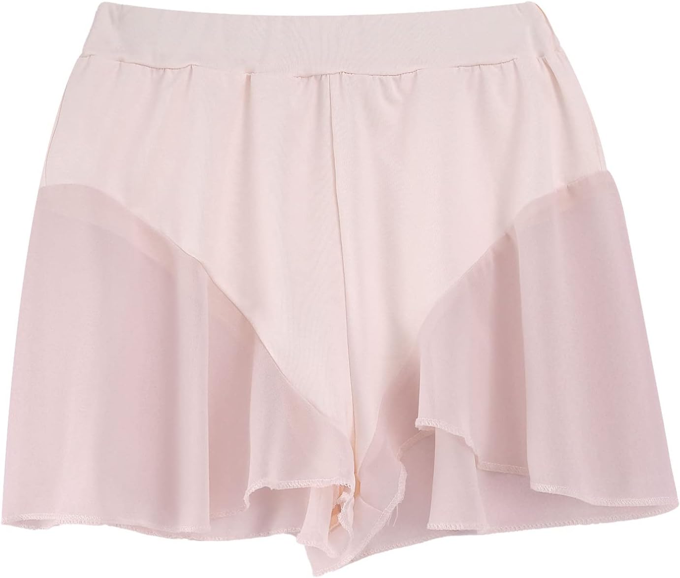 FEESHOW Womens Dance Shorts Summer Pole Dance Ruffled Shorts Sexy Pants Mini Tight Athletic Shorts