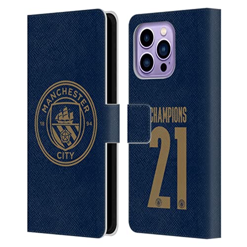 Manchester City étui iPhone 14 Pro Max portefeuille avec rangement