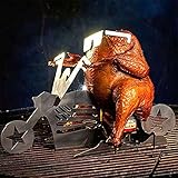 hähnchen grillen kugelgrill 【Edelstahlgrill】Größe: 33x16,5x13cm, aus Edelstahl, hochwertig und langlebig.