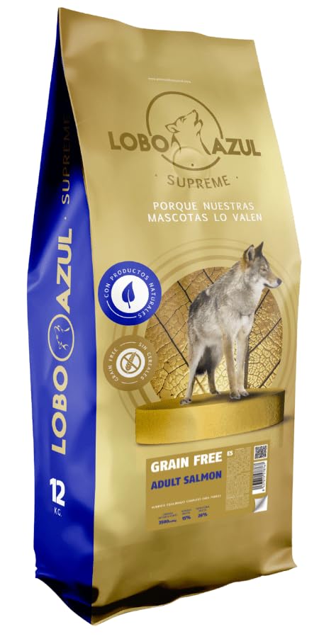Grain Free Adult Salmon - Pienso Hipoalergénico para Perros Adultos 12 kg - Sin Cereales, elaborado con Salmón Fresco