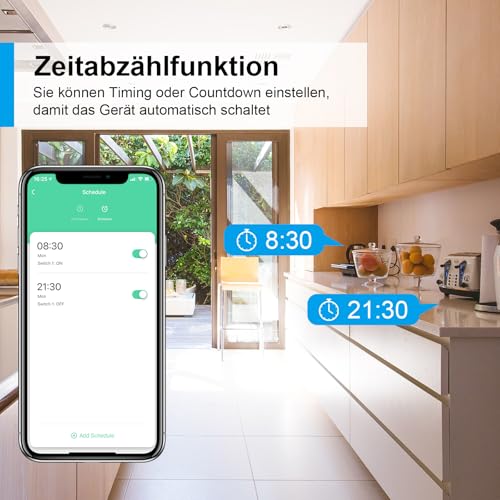 ANTELA WLAN Smart Steckdose mit Strommessung 16A – Ansicht 5