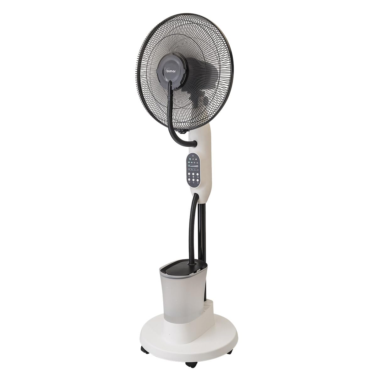 bimar VPN42 Ventilatore a Piantana con Nebulizzatore e Ventilazione Intensità Aria Regolabili. Ventilatore Elettronico 3 Velocità con Timer e Telecomando. Elica Ø 40 cm con 3 Pale