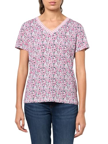 Image of Nautica Women's Solid V-Neck Short Sleeve T-Shirt Shirt