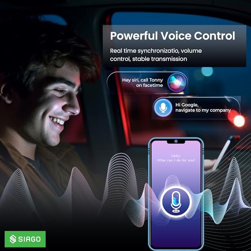 Image of SIAGO SIA392 Smart Dongle for Wire CarPlay & Android Auto | Wi-Fi Enabled with Google Play Support
